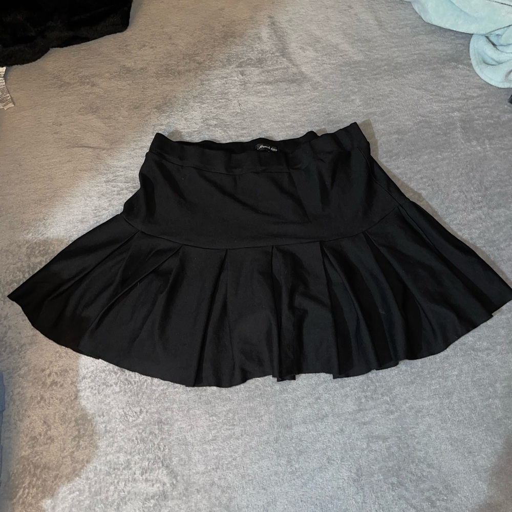 Black mini skirt